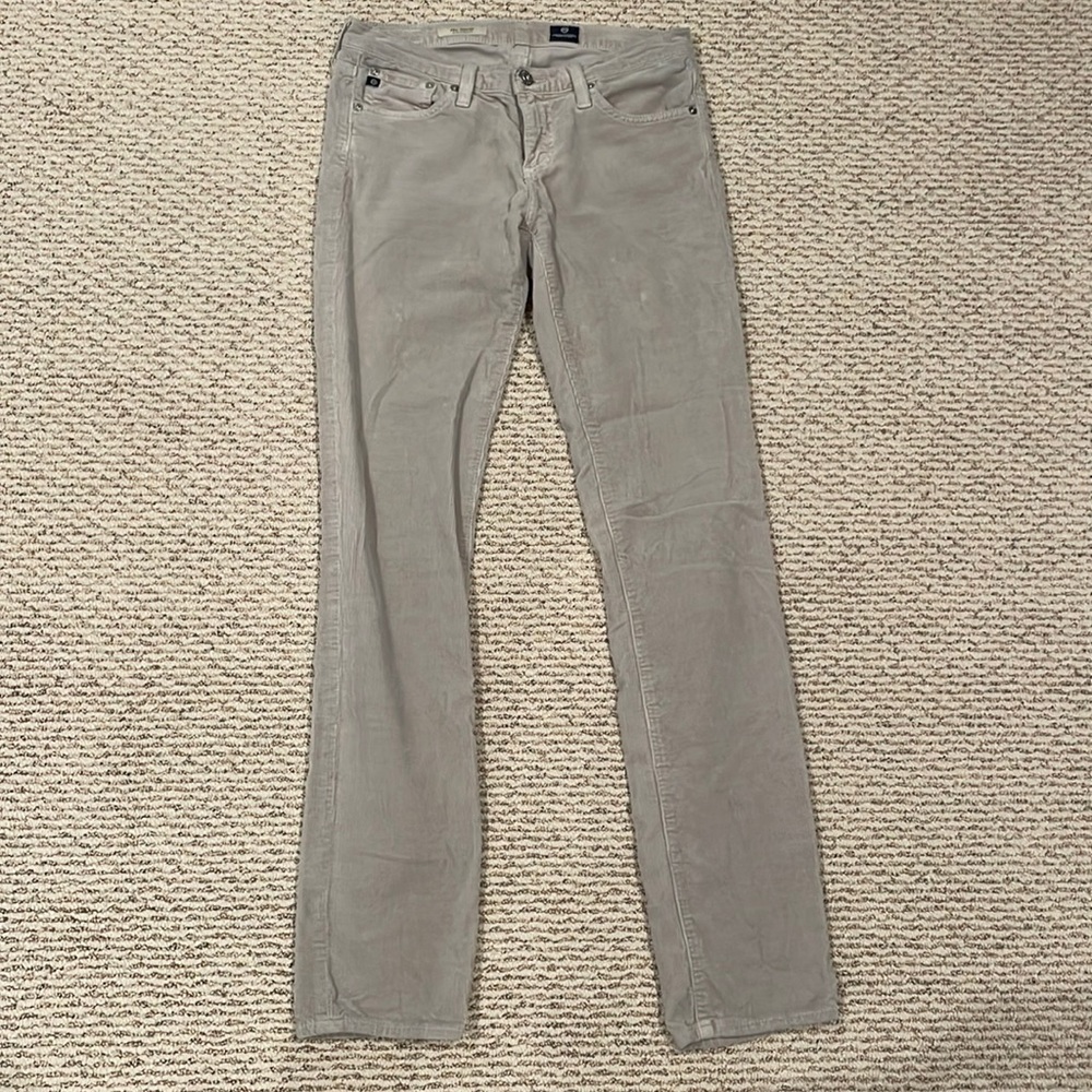 AG corduroy grey pants size 27